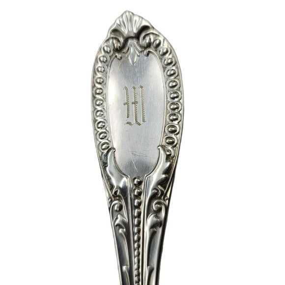 Sterling Silver Berry Spoon William Gale & Son Italian 1860 Monogram CR53 - Picture 4 of 11